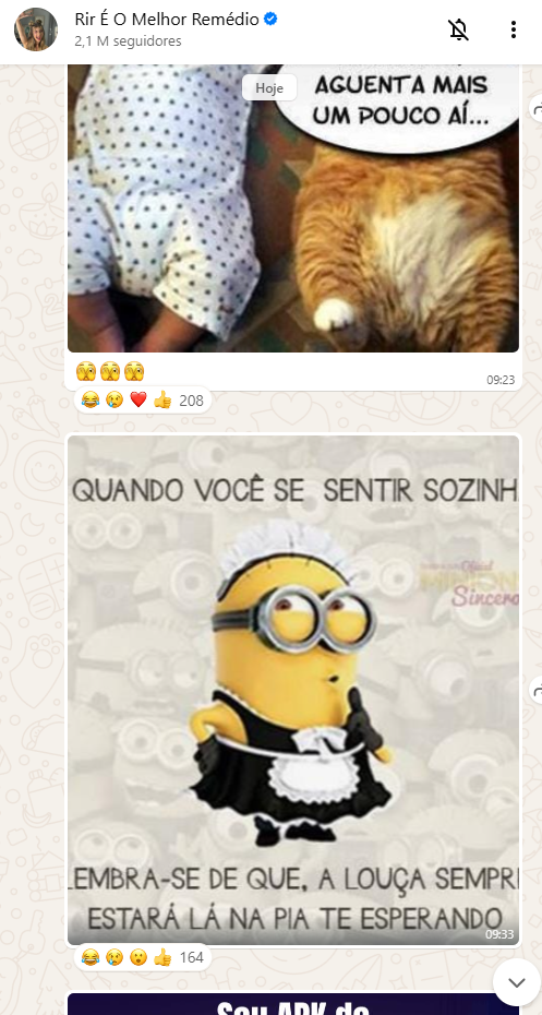 canal 3 dos melhores canais de whatsapp