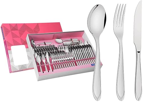 Faqueiro Aço Inox com Faca para Churrasco 91 Peças…