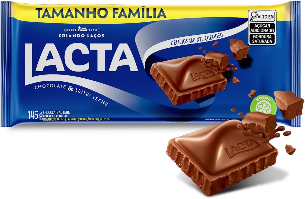 Chocolate ao Leite Lacta 145g