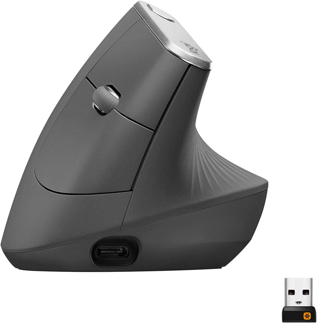 Mouse sem fio Logitech MX Vertical com Design Ergonômico…