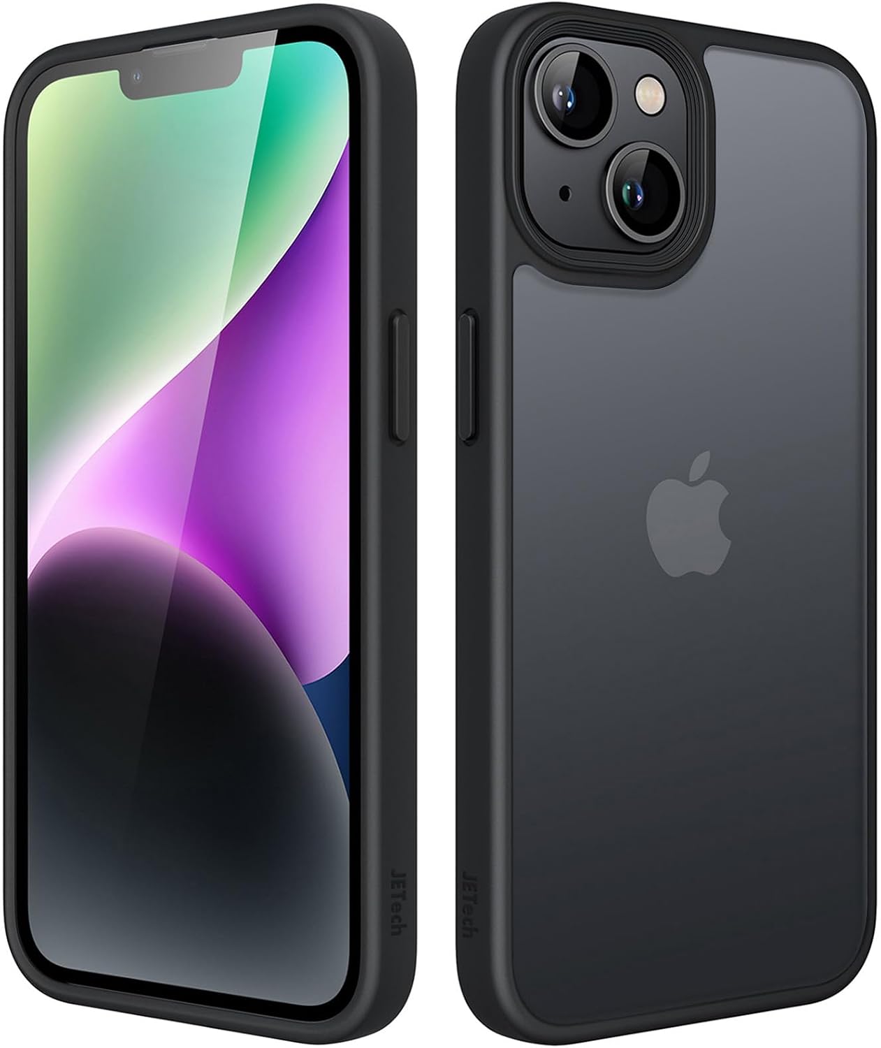 JETech Capa Fosca para iPhone 14, preta
