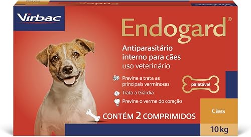 Virbac Endogard Vermífugo para Cães até 10 kg com 2…