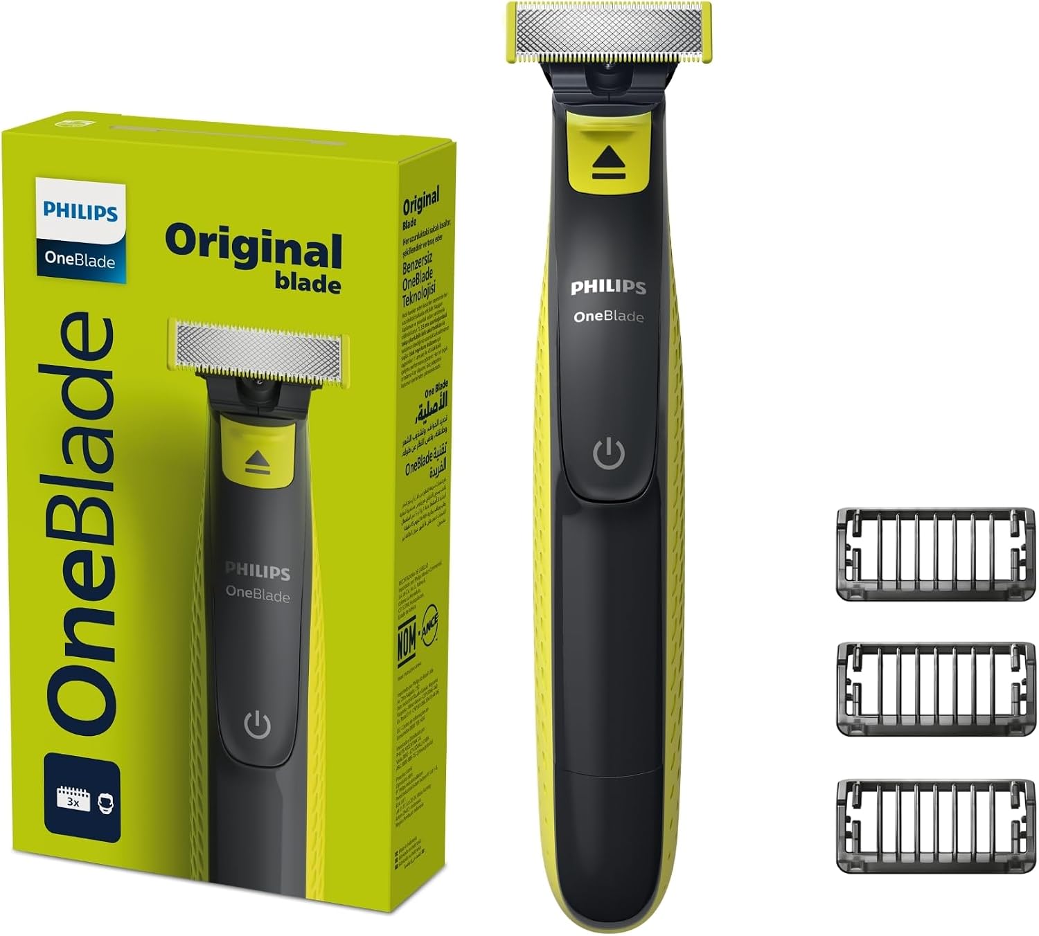 Barbeador e aparador elétrico Philips OneBlade (raspa, apara e contorna)