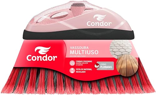 Vassoura Cerdas Cruzadas sem Cabo Multiuso Condor